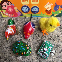 80 after 90 nostalgic classic toy tin frog jumping frog Iron cock adult nostalgic hair small toy