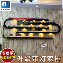 European Wrought iron nail polish glue shelf Wall hanging U-shaped shelf Nail shop display shelf Cosmetics shelf