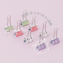Girl heart long tail clip book clip color dovetail clip student office stationery clip cute creative test paper clip