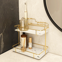 Light luxury toilet rack toilet bathroom shelf washing table countertop dressing table cosmetics storage rack