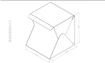 Mini studio Small soft light box equipment Product shooting light box Miniature simple set photo props
