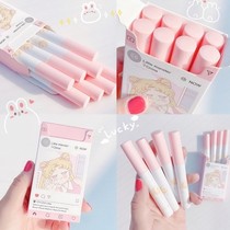 Warm Cream Matt Lip Glazed Suit Lip Gloss Cream Almond red schoolgirl Affordable France Small Crowdwire Suede Mist