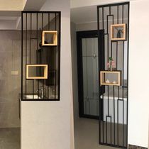 Custom wrought iron living room entrance screen Restaurant office hollow metal decoration wash table dry area partition