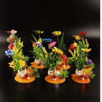 Hotel kitchen cold dish platter creative dishes around the edge embellishment small ornaments restaurant Sabre plate decoration flowers and plants