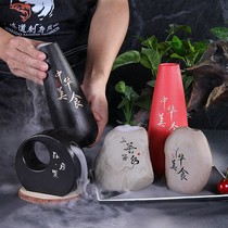  Sashimi decoration Dry ice bottle container Dry ice cup Small pot Small pot cup Creative small ornaments Cold dishes decoration
