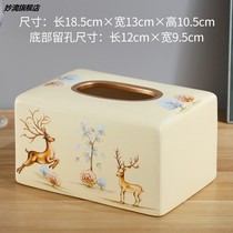 Miao drop tissue box ornaments Nordic style drawing napkin creative ceramic living room coffee table light luxury style table ins