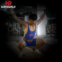 One-piece weightlifting suit Mens and womens competitive competition training special clothes Adult one-piece suit nylon spandex weightlifting suit