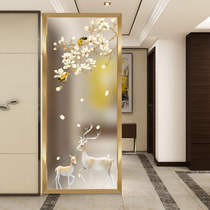 Light luxury living room screen partition wall Modern simple block household small apartment decoration Bedroom entrance light transmission