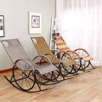  Adult rocking chair Recliner Rocking chair Leisure chair Elderly chair Lazy chair Outdoor leisure balcony Nap chair Rattan chair Chair