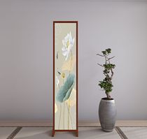 Screen partition wall living room modern simple bedroom blocking porch entrance mobile Chinese small apartment single fan decoration
