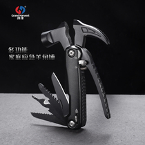 Hongfeng multifunctional hammer outdoor folding knife car escape window hammer emergency combination tool pliers horn hammer