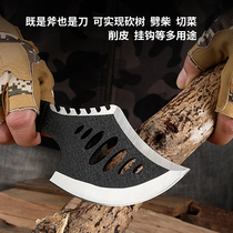  Field survival knife Single soldier survival equipment Self-defense weapon Multi-function mountain axe Outdoor tactical axe Camping axe
