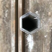 Micro Tiller Six square tube micro Tiller special wheel seamless six square tube hexagon tube hexagonal tube