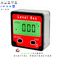Holt 4*90 degree 2 button digital display inclination box mini digital display inclinometer digital angle meter slope scale