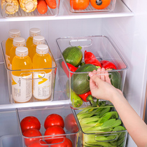 Kitchen refrigerator storage box food grade transparent fresh-keeping Box storage basket frozen Special Vegetable Square finishing artifact