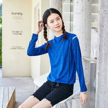 Fashion Sports Quick Dry T-shirt Women Summer Thin Long Sleeve Outdoor Loose Running Yoga Clothes Hooded Spring and Autumn