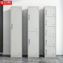 Simple single factory direct small office wardrobe steel storage staff wardrobe iron sheet locker single door