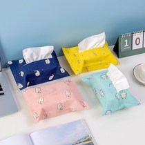Cloth tissue bag creative cartoon imitation hemp hanging tissue box bedroom bedside table storage paper box