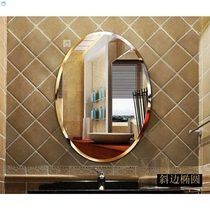 Wall-mounted dressing table waterproof wall hanging mirror decorative table mirror round mirror wall basin comb wall washing table new