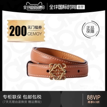 LOEWE luowee belt women double-sided letter classic gold buckle belt leather for men