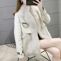 Imitation fox fur fur young women short 2021 autumn and winter New coat fashion fur one imitation coat (10