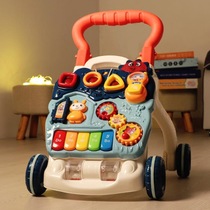 Walker trolley anti-rollover O-leg baby learning walking multi-function help Step 6 baby toys 7-18 months