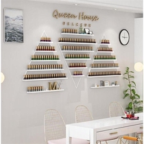 Storage cabinet hanging frame Nail oil glue shelf Nail art rack Color nail display Wall-mounted finger rack Makeup on the wall