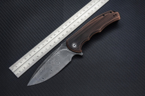 CIVIVI C803 Praxis outdoor camping portable self driving tour high hardness Damascus copper handle folding knife