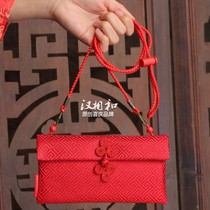 Cute creative childrens red bag Chinese style 2020 ox childrens year of the ox childrens strap lucky bag baby bag