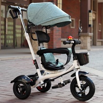 Trolley Childrens outdoor tricycle bicycle with rear bucket 3 to 6 years old Pedal simple rideable pushable baby car