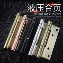 Invisible hinge concealed outside open buffer closed door hinge synthetic leaf invisible door embedded in 304 closing positioning spring