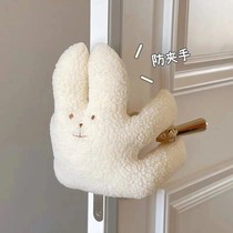 Creative cartoon cute animal safety door card Kindergarten childrens anti-pinch hand sliding door seam stopper door stopper