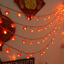 LED small colored lights flashing lights string lights colorful Chinese New Year lights Spring Festival decoration pendant home red lantern New Year decoration