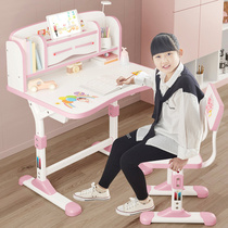 Childrens reading area small table manual lifting table music song learning table single desk bookshelf integrated small apartment