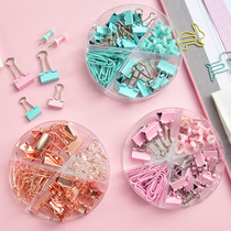 Deli multi-function classification Size number Tail clip Combination paperclip pushpin small clip Office learning stationery