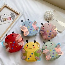 2021 New 07 autumn and winter cute children zipper cartoon children pattern pocket pocket bag