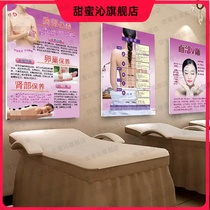 Beauty salon decorative painting health Hall poster publicity hanging painting beauty Health Club spa advertising stickers wall mural