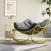 Rocking chair lounge chair adult home balcony lounge chair Nordic lazy person getaway chair single designer Net red rocking chair