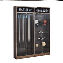 Billiard cabinet counter glass door display password pool club Cabinet storage billiard hall nine-ball bar supplies storage