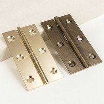 Copper hinge pure copper 3 inch antique hinge 2 inch furniture hinge middle style cabinet door hinge copper edge cabinet hinge
