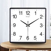 Square electronic hanging clock living room simple silent clock home personality creative fashion art calendar quartz clock