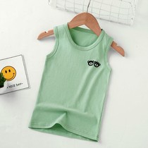 Childrens vest pure cotton summer boys and girls base shirt Childrens sleeveless underwear top spring and autumn thin section