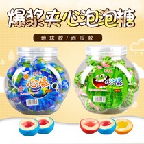 Hollow sandwich Watermelon Bubble Gum about 185 buckets of popping gum fruit nostalgic snacks 6-200