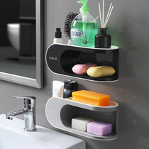 Soap box high-end modern light luxury non-perforated wall-mounted Net red high-end bathroom wall glued to the wall