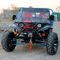 ATV four-wheel cross-country motorcycle double steering wheel with bucket farmer car agricultural pull cargo automatic transmission with cargo