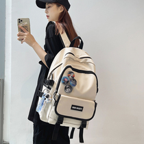Book bag male Korean college students high school students large capacity junior high school students trend backpack women tooling