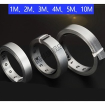 New metal stainless steel color precision table saw scale paste ruler in the middle of 2m3 meters 5 meters