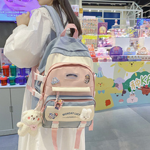 School Bag Girls Elementary School Students Three To Sixth Grade Junior High School Girls Cute Hang Accessories Korean Version Children Campus Double Shoulder Bag