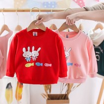 2021 New Girls spring clothes baby childrens clothes spring and autumn girls 1-2-3-4 years old long sleeve top one year old