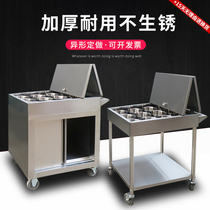 Tonghao seasoning truck kitchen trolley commercial dining car restaurant seasoning restaurant multifunctional seasoning truck stainless steel